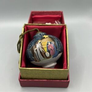 NE’QWA ART “O COME LET US ADORE HIM” Nativity Christmas Ornament 2019